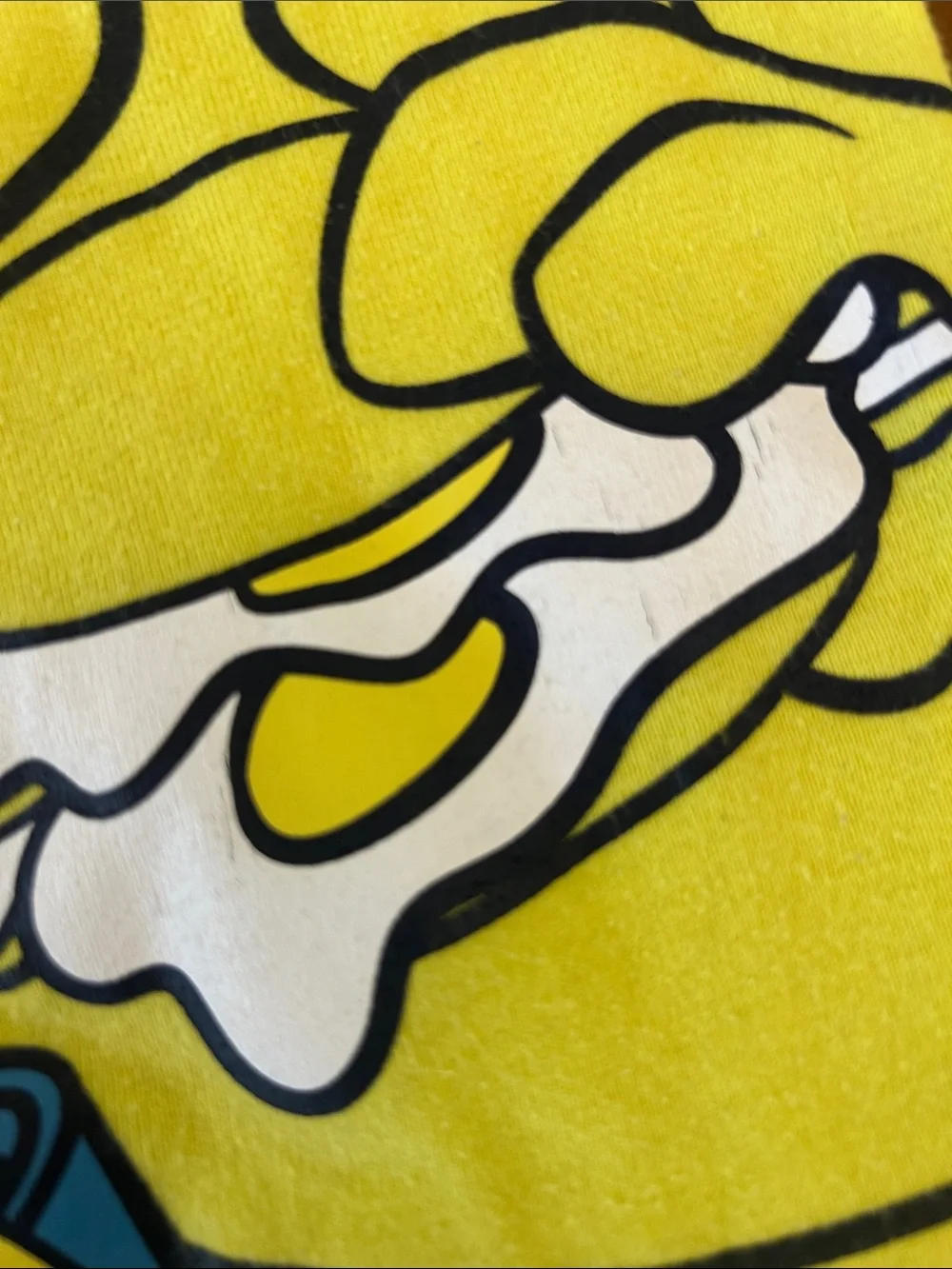 GAP Yellow Long Sleeve Tee with Navy Trim - Scooby-Doo Graphic